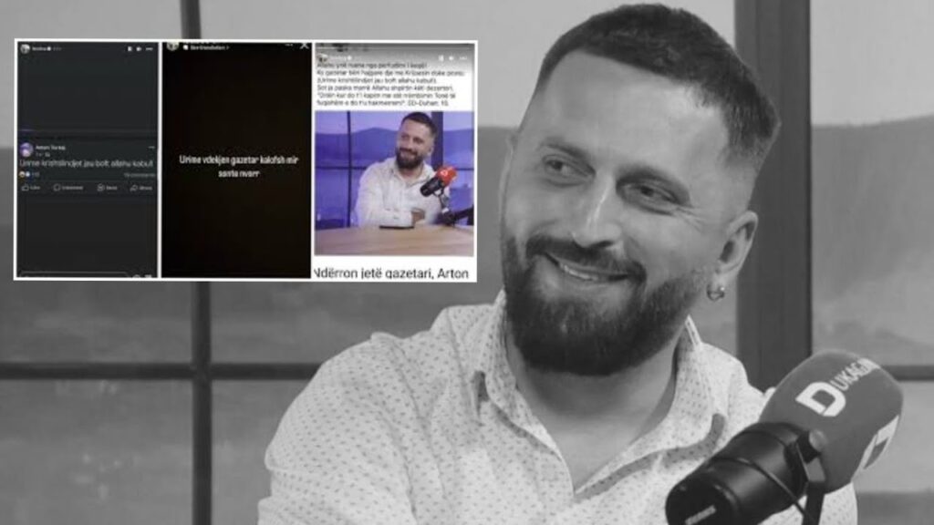 Rrjeti shperthen ndaj “humorit të zi” te Arton Turkaj pas vdekjes se gazetarit