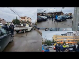 Era e forte rrezon shtyllen e korentit, makinat hasin veshtiresi ne qarkullim te Fusha Aviacionit